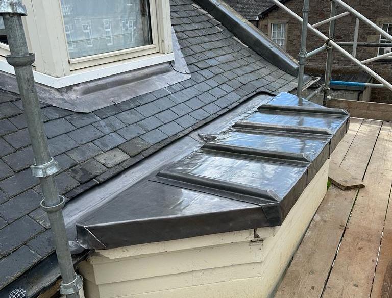 Picture of guttering repairs in Falkirk completed by Owens LRJ